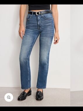 Good American Good Icon Straight Ankle Jeans Size 16